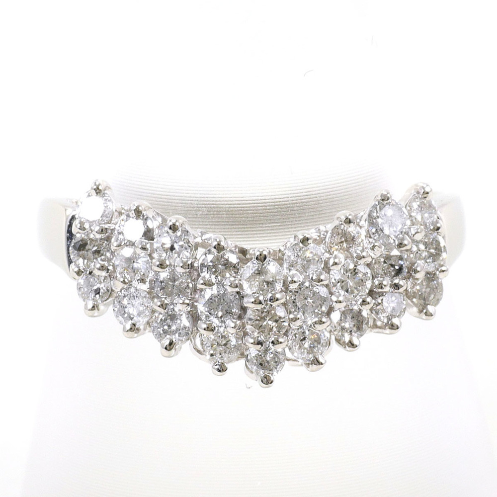 VINTAGE Silver Diamond Ring